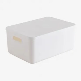 Pudełko Organizacyjne Z Polipropylenu Yure Biała & ↑16 Cm - Sklum