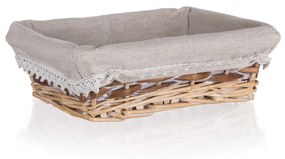 Home Decor Kosz wiklinowy Duo, 21 x 16 x 6,5 cm, 21 x 16 x 6,5 cm