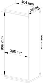 Szafka wisząca w skandynawskim stylu dąb sonoma + biały R3-P32