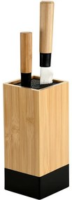 Kesper 58030 Bambusowy stojak na noże 10 x 10 x 23cm, czarny