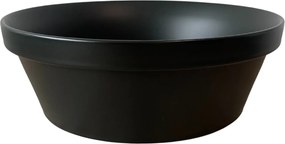 Czarna ceramiczna umywalka nablatowa G1-T65