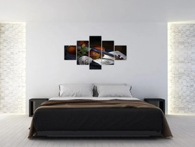 Obraz - Róże i skrzypce (125x70 cm)