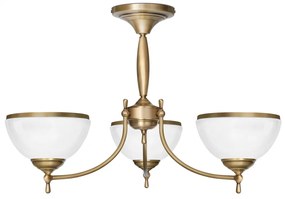 Niski klasyczny żyrandol mosiężny CR-S3AK