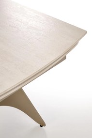 Stół do jadalni rozkładany trawertyn, spiek, kaszmir 180-260/90/76 cm SALIX