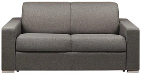 Kanapa 2-osobowa z ekspresowym mechanizmem rozkładania z tkaniny CALITO - Kolor: antracytowy - Miejsce do spania: 120 cm - Materac 18 cm