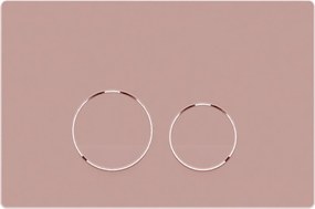 Zestaw LERA stelaż podtynkowy WC z miską wiszącą LERA i przyciskiem w kolorze Pink