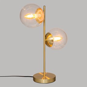 Lampa stołowa złote kule COL, wys. 48 cm