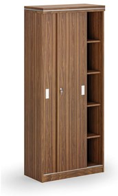 Szafa przesuwna ARRISTO LUX, 800 x 400 x 1836 mm, orzech
