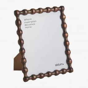 Ramka Na Zdjęcia Z Drewna Mango Tessaia Ciemny Drewniany Uchwyt & 20 X 25 Cm - Sklum