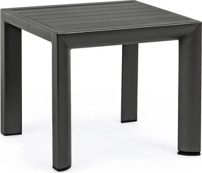 Zestaw 2 stolików ogrodowych z aluminium antracytowego, 40x40 cm - ZARAGOZA