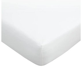 Białe prześcieradło z bawełny egipskiej z gumką 90x190 cm – Bianca