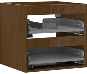 Mexen Box-A korpus szafki podumywalkowej 50 cm, 2 szuflady, orzech - 91AX0-0500-470-2-86