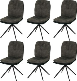 Krzesło do jadalni MCW-M68 (zestaw 6 sztuk),  zielone