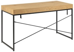 Biurko w dekorze dzikiego dębu Actona Seaford, 58x140 cm