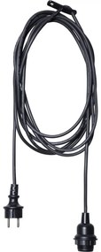 Czarny kabel z końcówką na żarówkę Star Trading Ute, dł. 5 m