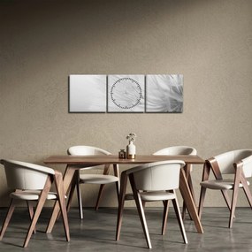 Obraz - Mniszek lekarski (z zegarem) (90x30 cm)