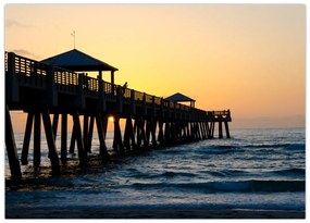 Obraz na szkle - na plaży (70x50 cm)