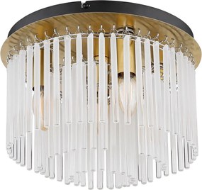 Globo 15698DM - Lampa sufitowa GORLEY 5xE27/40W/230V Ø 32 cm złota