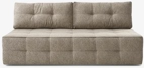 Sofa z Funkcją Spania MORANA Beżowa Boucle Nowoczesna