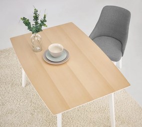 Wygodne krzesło na drewnianych nogach w kolorze białym Toledo Halmar