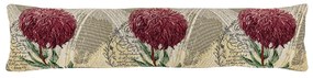 Dekoracyjny wałek uszczelniający na okno Chryzantema fioletowy, 90 x 20 cm