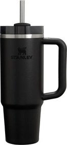 Czarny termos ze stali nierdzewnej ze słomką 890 ml Quencher H2.O FlowState™ Tumbler Black 2.0 – Stanley