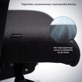 Fotel biurowy ergonomiczny czarny VECTOR