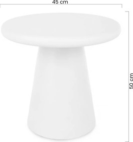 Stolik kawowy okrągły Clav 45 cm - beżowy