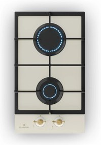 Klarstein Victoria 30cm Płyta gazowa 2 palniki Krem