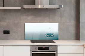 Szklany Panel Kropla Wody w Makrofotografii