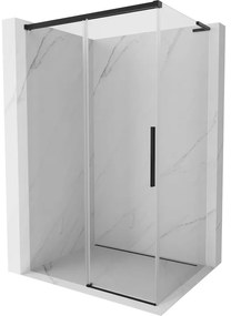 Mexen Rox L kabina prysznicowa rozsuwana 100 x 85 cm, transparent, czarna - 8C2L-100-085-70-00