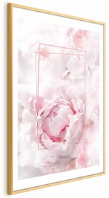 Plakat Ulotne piękno 60x90 cm z ramą złotą z marginesem ARTGEIST B