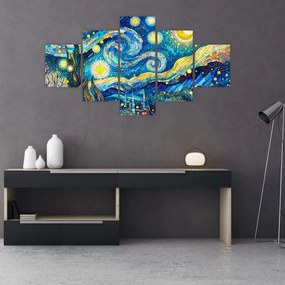 Obraz – Mozaika gwiaździstej nocy (125x70 cm)