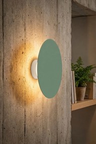 Zielony kinkiet talerz 25 cm V049 C3-L80