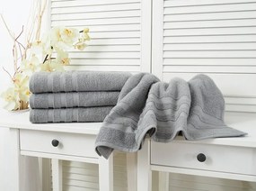 Dziecięcy ręcznik LINEA 30x50 cm ciemnoszary, 100% bawełna