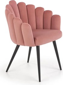 Różowe stylowe krzesło glamour N5-Z16