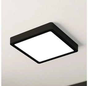 Eglo 900587 - LED 17W 230V ściemnialna lampa sufitowa FUEVA czarna
