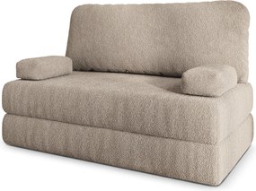 Masseno Sofa piankowa KESTE z funkcją spania, Kanapa z pianki do salonu, Bezmontażowa, Tkanina bucle – Beżowy QUELLE 05