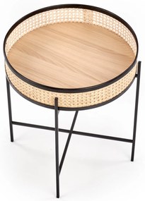 Rattanowy stolik kawowy LANIPA 50x55 cm