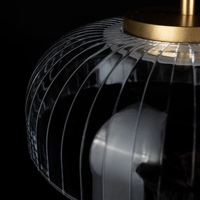 Szeroki żyrandol led z trzema kloszami z akrylu Vitrum CL3