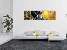 Obraz saksofonisty (170x50 cm)