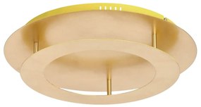 Lampa sufitowa LED w kolorze złota z metalowym kloszem 40x40 cm Merle – Candellux Lighting