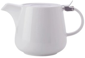 Biały porcelanowy dzbanek do herbaty z sitkiem Maxwell &amp; Williams Basic, 1,2 l