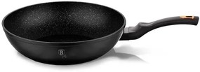 Aluminiowy wok z silikonowym uchwytem 30cm - Ibrok 8X