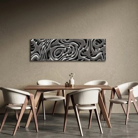 Obraz - Metaliczna abstrakcja (170x50 cm)