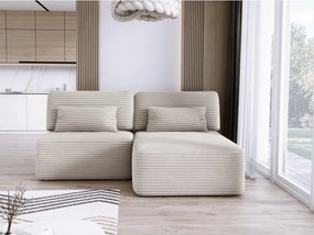 Narożnik TILIA wolnostojący układ L strona Prawa z funkcją spania w tkaninie Tilia 01