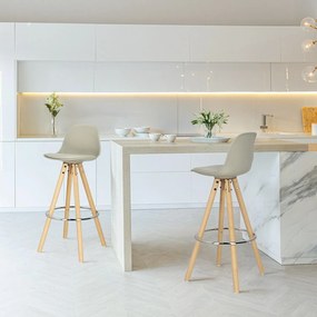 Hoker w stylu skandynawskim Nord z poduszką