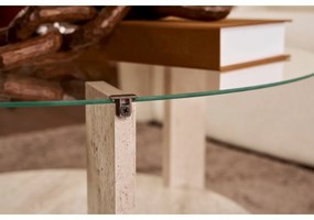 Stolik konferencyjny Clara Travertine