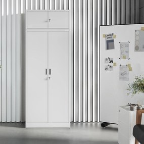 Nadstawka na szafę EWA Compact 800 x 380 x 400 mm, szara