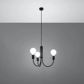 Czarna lampa wisząca ø 45 cm Karim – Nice Lamps